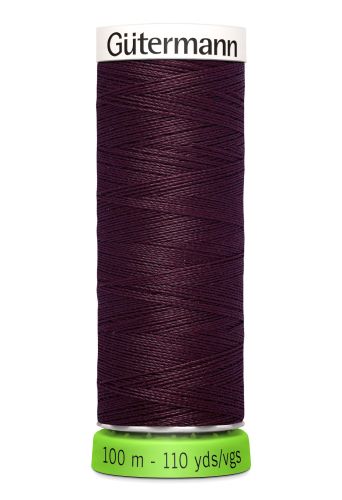 Gutermann Sew All Thread - Dark Burgundy Recycled Polyester rPET Colour 130