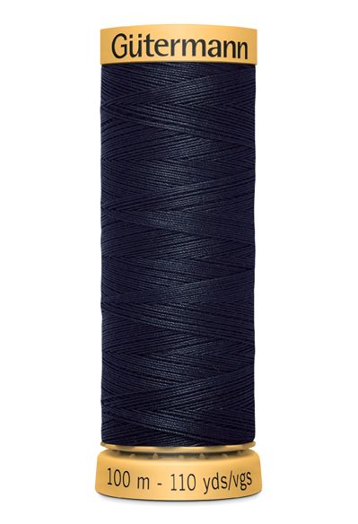 Gutermann Sew All Thread - Dark Navy 100% Cotton Colour 6210