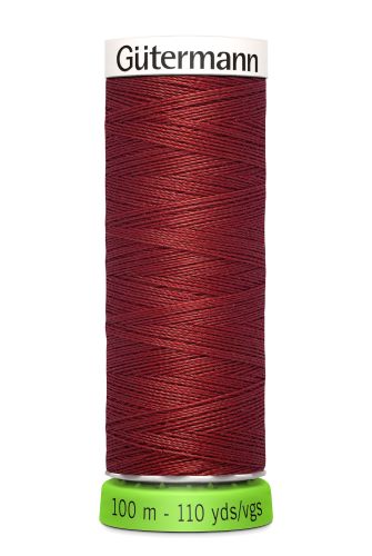 Gutermann Sew All Thread - Dark Rust Polyester rPET Colour 221