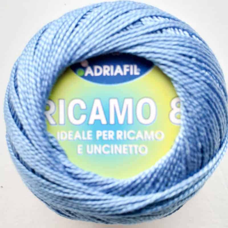 Perle 8 Embroidery Thread - Deep Azure Colour 66 from Ricamo Collection by Adriafil
