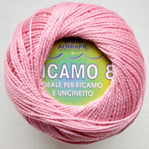 Perle 8 Embroidery Thread - Deep Pink Colour 63 from Ricamo Collection by Adriafil