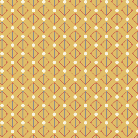 Quilting Fabric - Diamond Dots from Coco Chic by Reed Johnson for Quilting Treasures 28095 - O