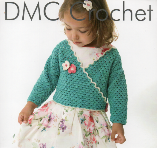 Crochet Pattern - 4 Ply Girls Wrap Top by DMC 14931L/2