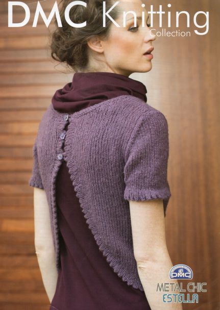 Knitting Pattern - Worsted Jumper with Open Back by DMC 15152L/2 