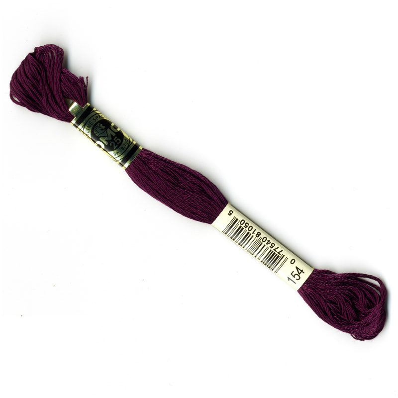 DMC Embroidery Thread - Dark Purple Colour 154