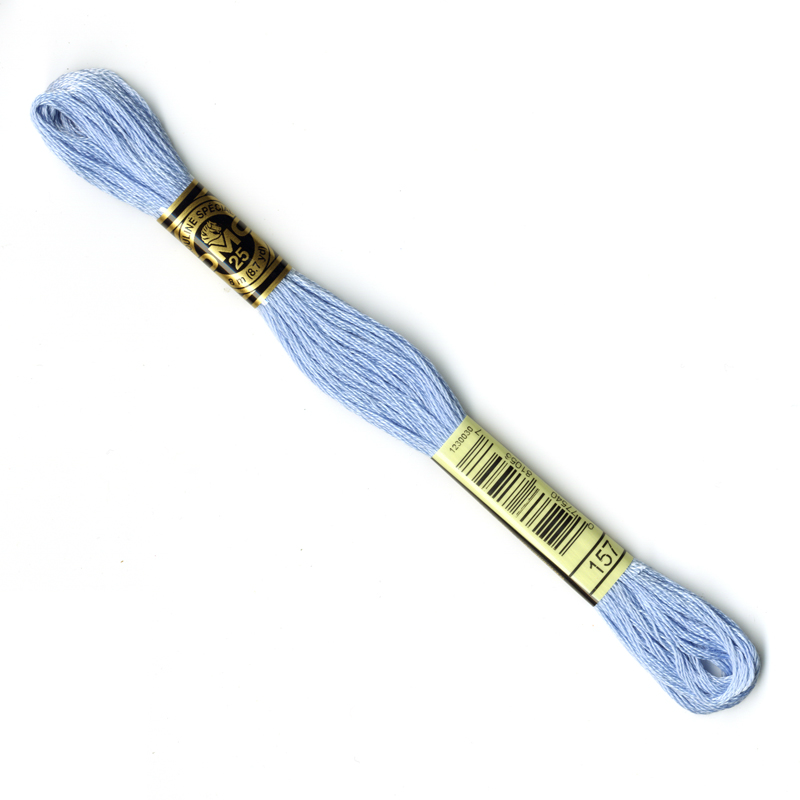 DMC Embroidery Thread - Light Blue Colour 157 