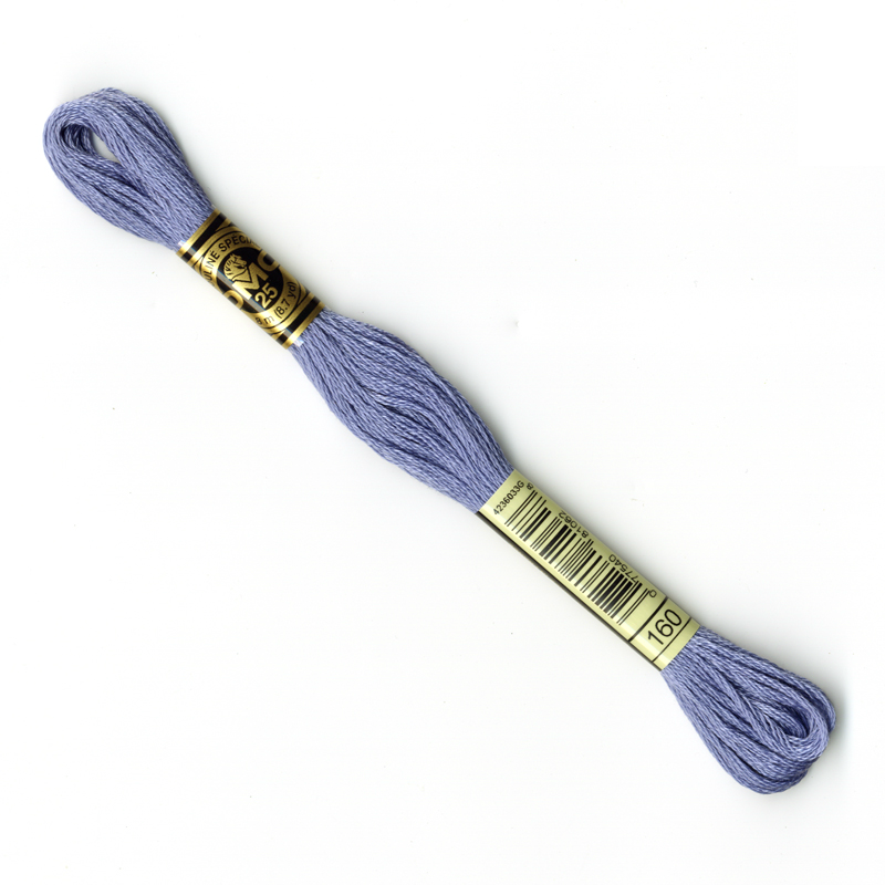 DMC Embroidery Thread - Mid Blue Colour 160