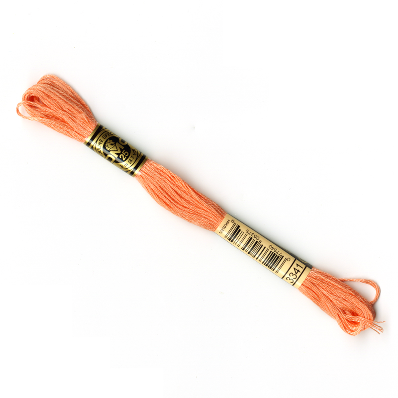 DMC Embroidery Thread - Apricot Orange Colour 3341