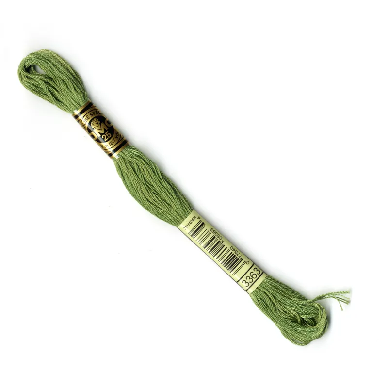 DMC Embroidery Thread - Green Colour 3363