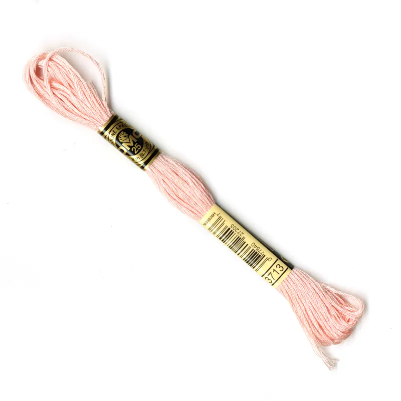 DMC Embroidery Thread - Light Pink Colour 3713