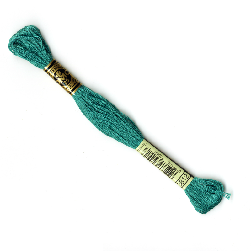DMC Embroidery Thread- Dark Sea Green Colour 3812