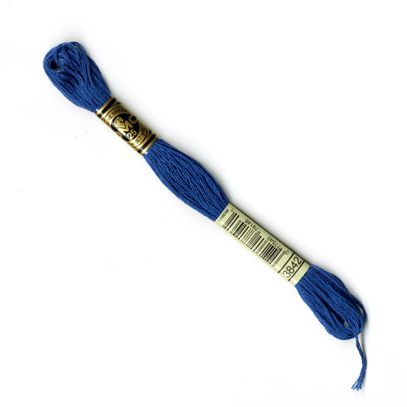 DMC  Embroidery Thread - Blue Colour 3842