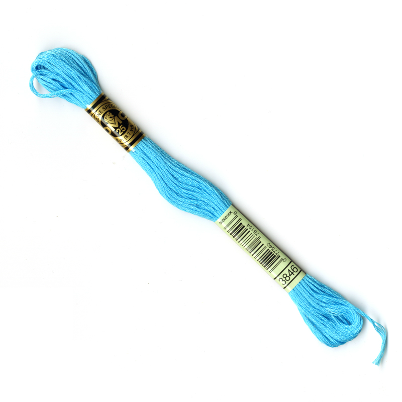DMC Embroidery Thread - Bright Blue Colour 3846