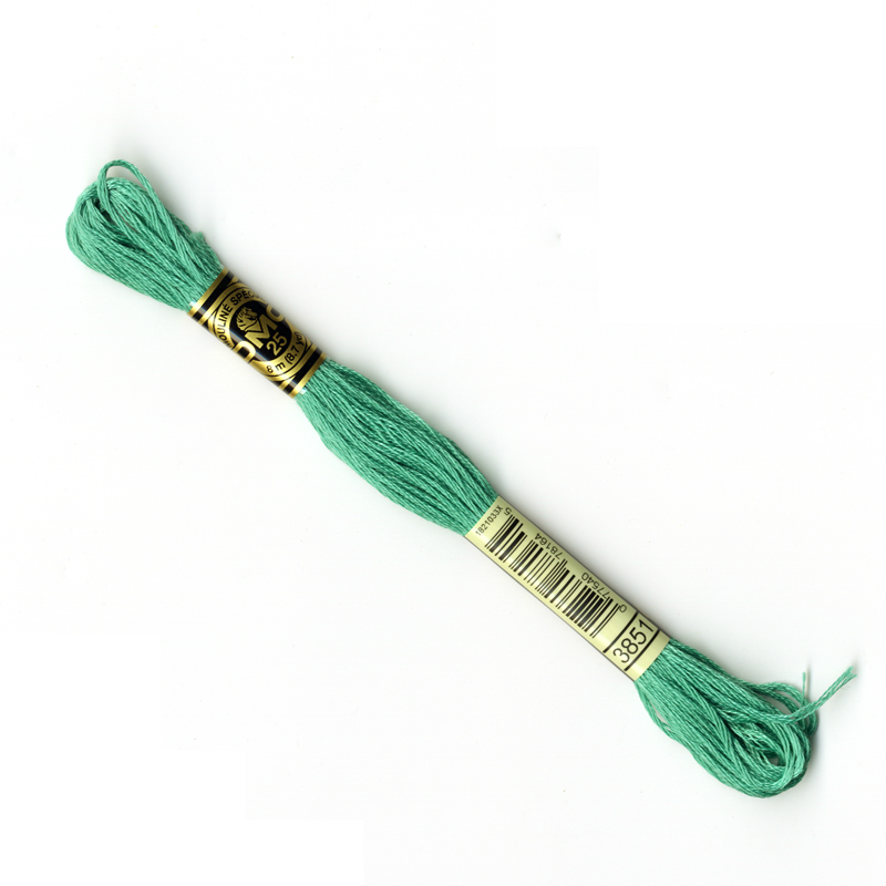 DMC Embroidery Thread - Green Colour 3851
