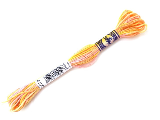 DMC Colour Variations Embroidery Thread - Yellows and Pinks Colour 4100 