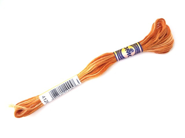 DMC Colour Variations Embroidery Thread - Gold Coast Orange Colour 4128