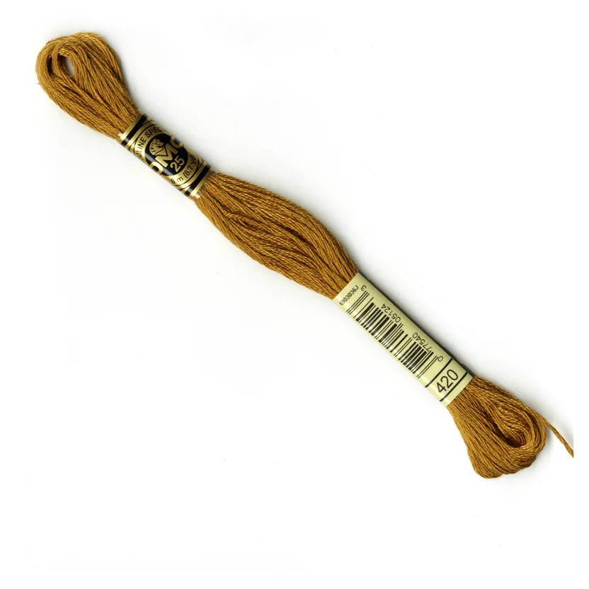 DMC Embroidery Thread - Brown Colour 420 