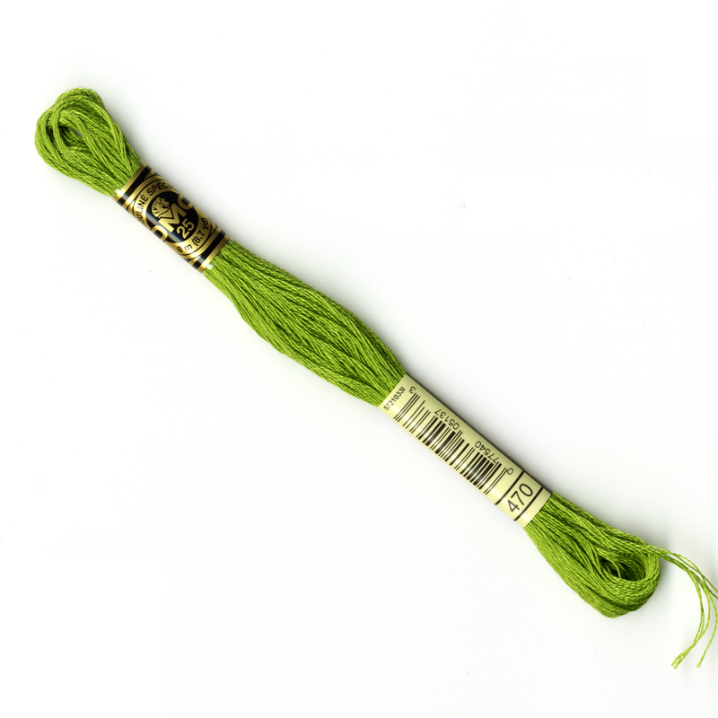 DMC Embroidery Thread - Green Colour 470