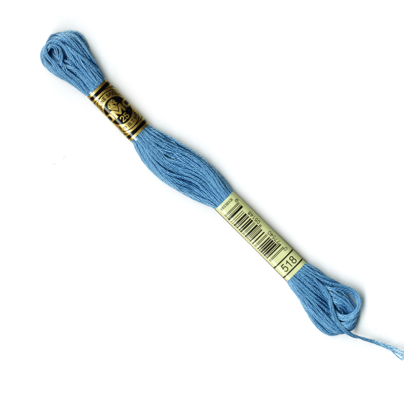 DMC Embroidery Thread - Blue Colour 518