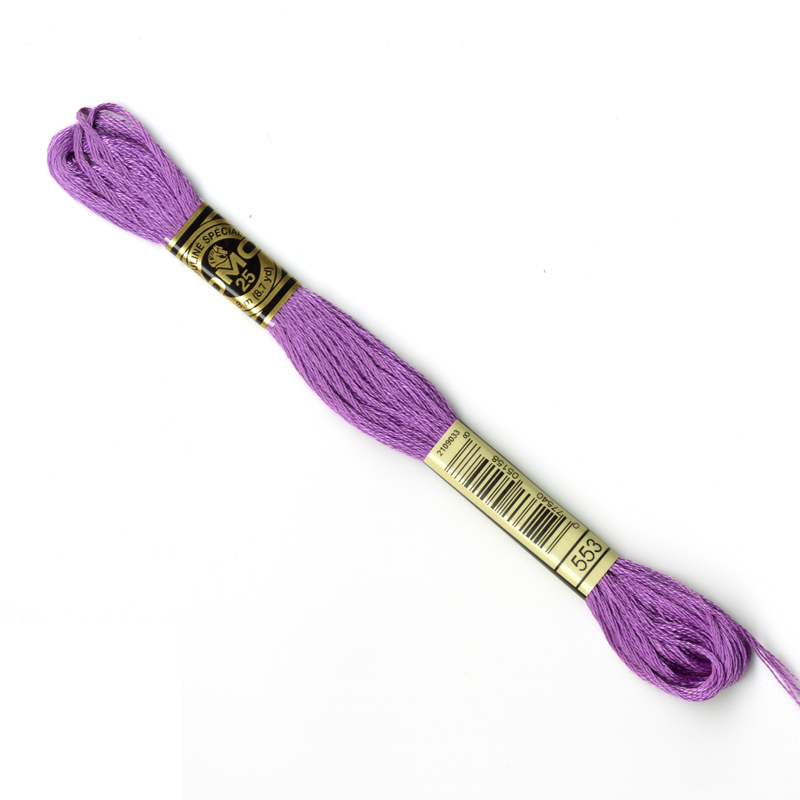 DMC Embroidery Thread - Purple Colour 553 