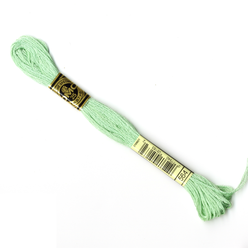 DMC Embroidery Thread - Light Green Colour 564