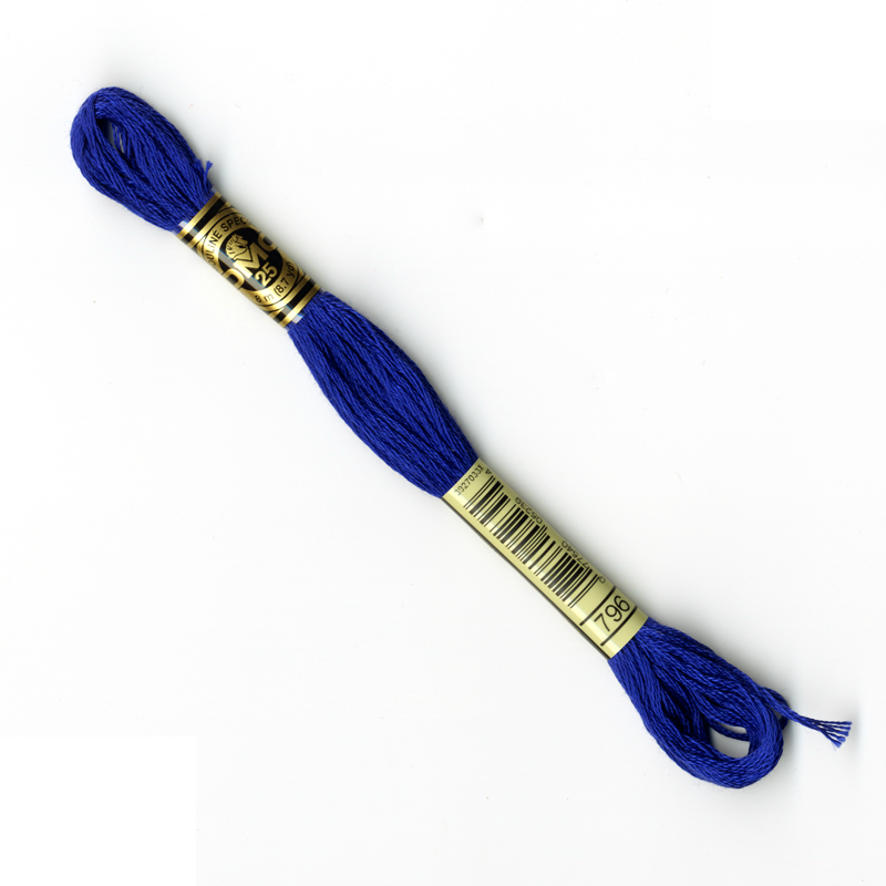DMC Embroidery Thread - Blue Colour 796