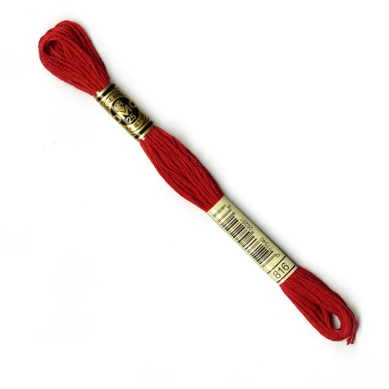 DMC Embroidery Thread - Red Colour 816