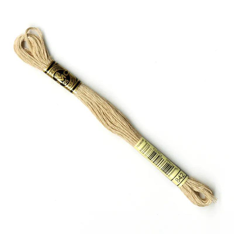 DMC Embroidery Thread - Beige Colour 842