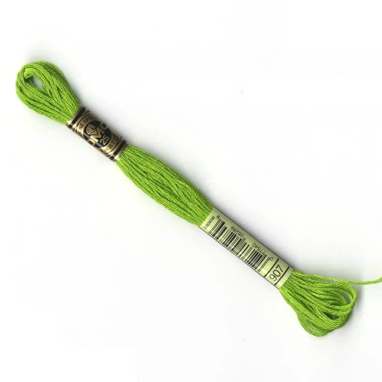 DMC Embroidery Thread - Green Colour 907