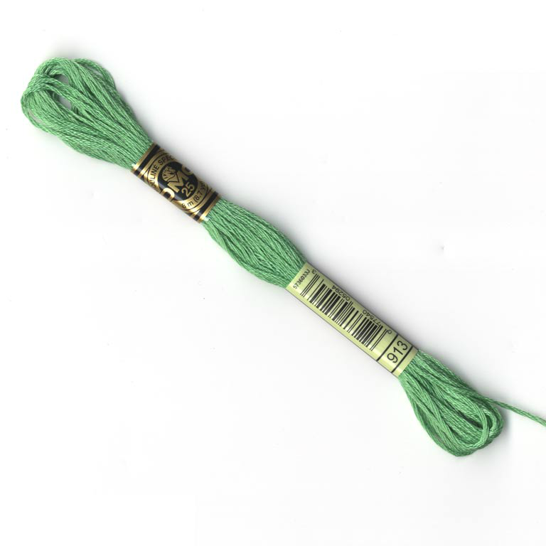 DMC Embroidery Thread - Green Colour 913