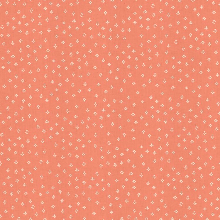 Quilting Fabric - Dots Clusters on Coral from Heirloom by Alexia Abegg for Ruby Star Society RS 4030-11