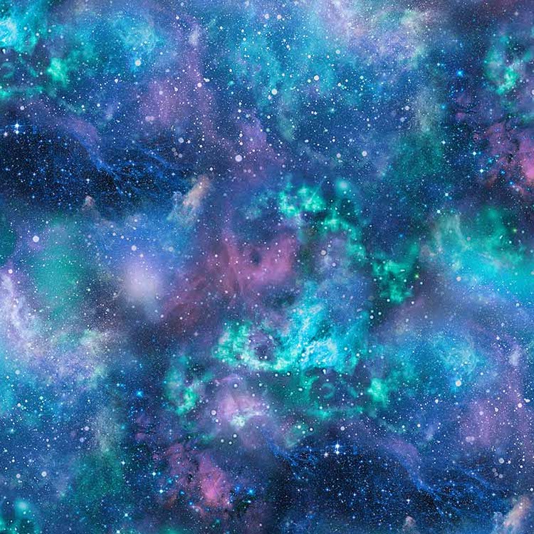 Quilting Fabric - Blue Nebula Texture from Universe by Adrian Chesterman for Northcott DP24860-44