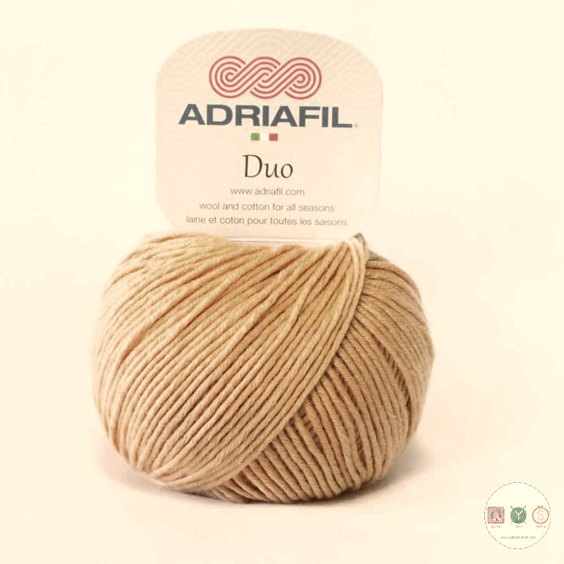 Yarn - Adriafil Duo Comfort Merino Cotton Blend DK in Tan 74