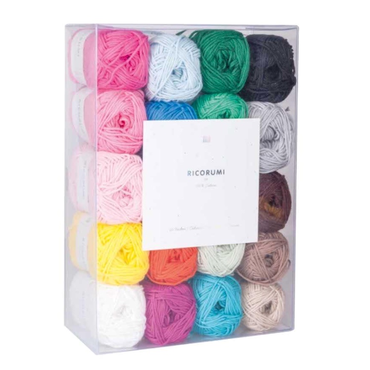 Yarn - Ricorumi Kit in 20 Rainbow Shades by Rico Design