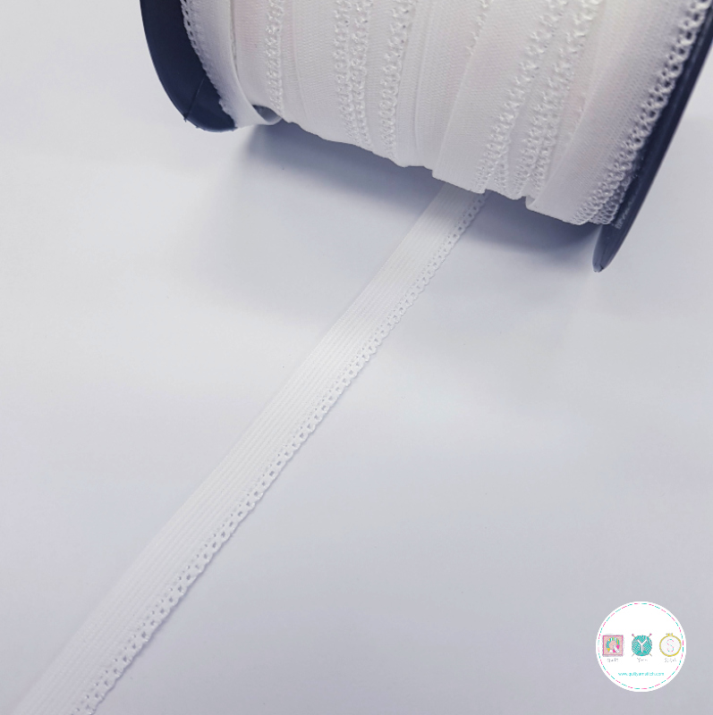 White Knicker Elastic - Haberdashery - Dressmaking Accessories
