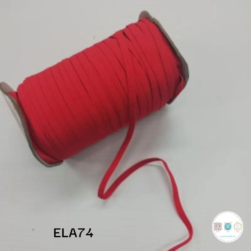 Red Elastic  - 6mm - Flat - Haberdashery
