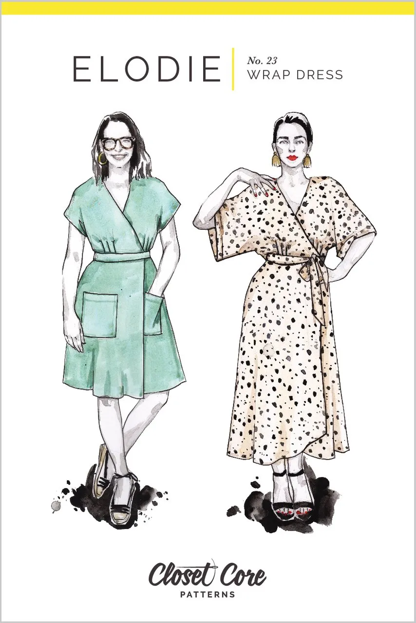 Closet Core - Elodie Wrap Dress Sewing Pattern
