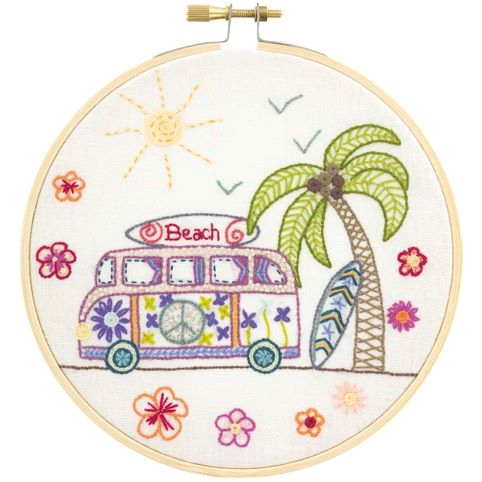 Gift Idea - Miami Road Trip Embroidery Kit by Un Chat dans L'aiguille