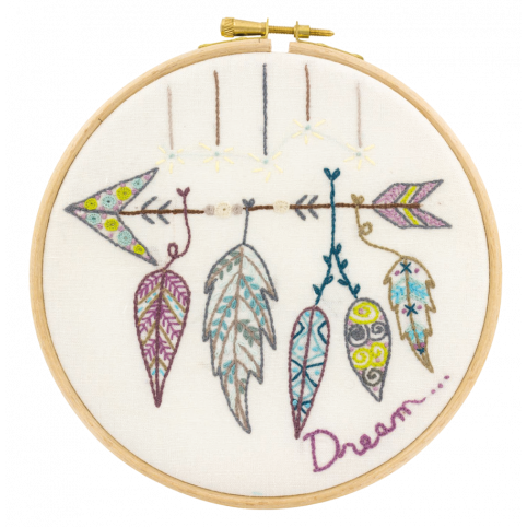 Embroidery Kit - I Have A Dream Feathers by Un Chat dans L'aiguille
