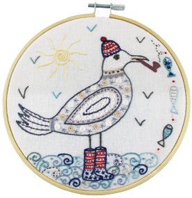 Gift Idea - Captain Seagull Embroidery Kit by Un Chat dans L'aiguille