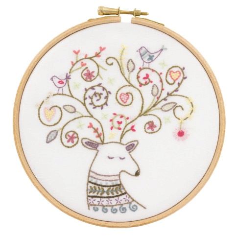 Gift Idea - Albert the Stag Embroidery Kit by Un Chat dans L'aiguille