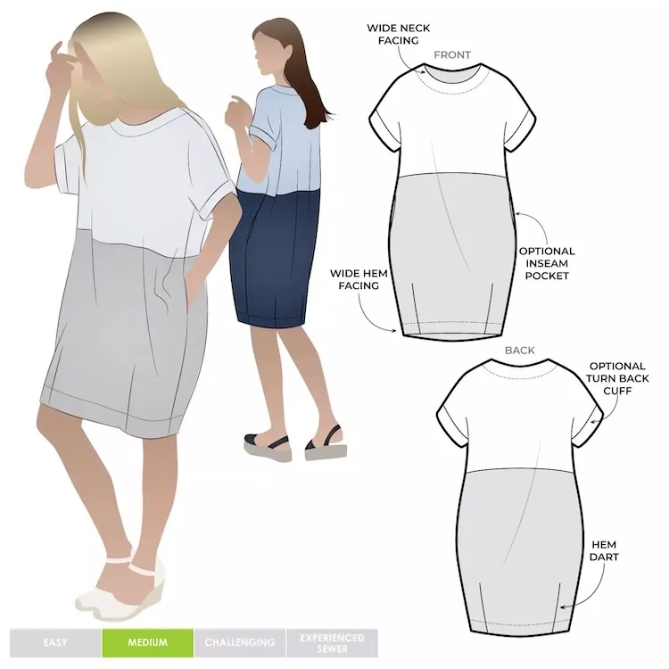 Style Arc - Eme Woven Dress Sewing Pattern Sizes 18-30