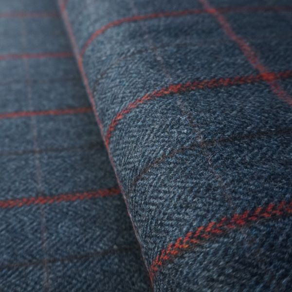 Deadstock - Wool Coat Fabric Herringbone Window Pane 