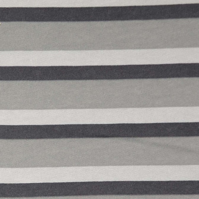 Grey Stripey Brushed Sweatshirt Fabric