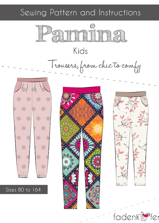 Fadenkafer - Pamina Trousers Kids Sewing Pattern EU Sizes 80 to 164