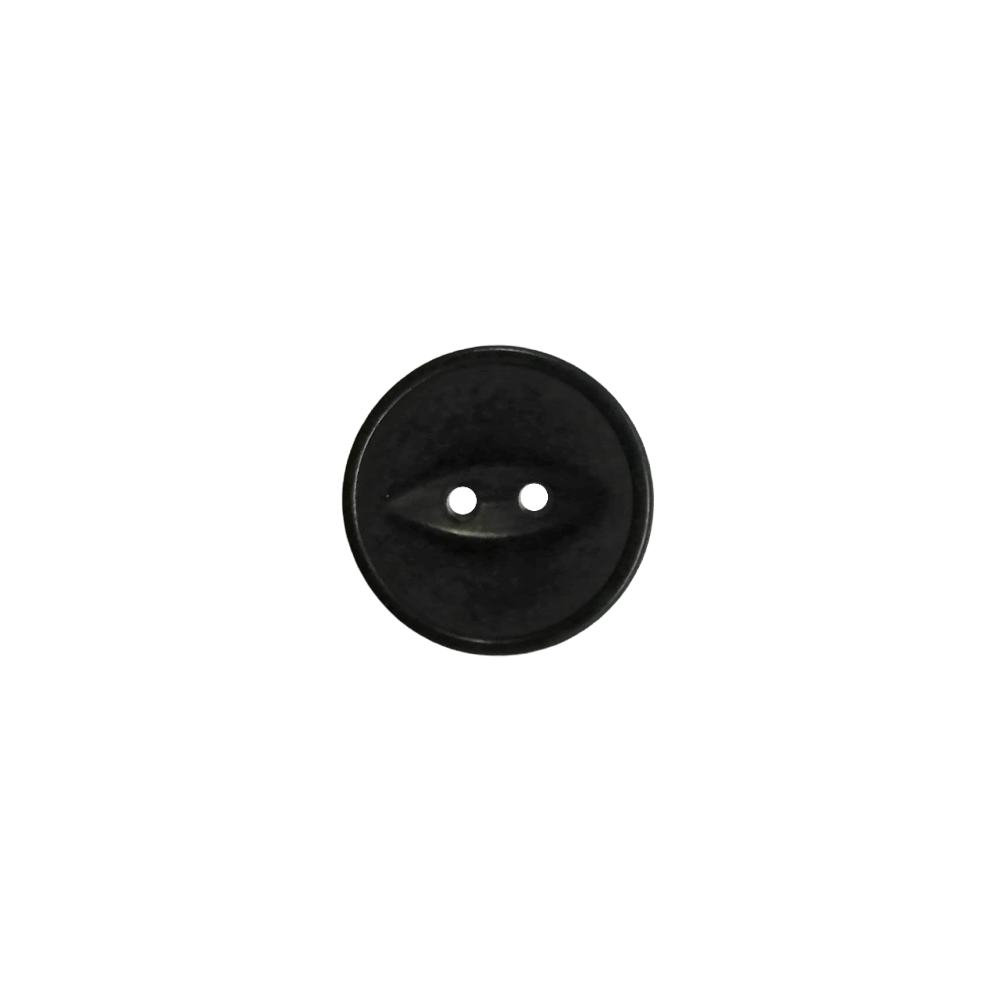 Buttons - 15mm Corozo Fish Eye in Black