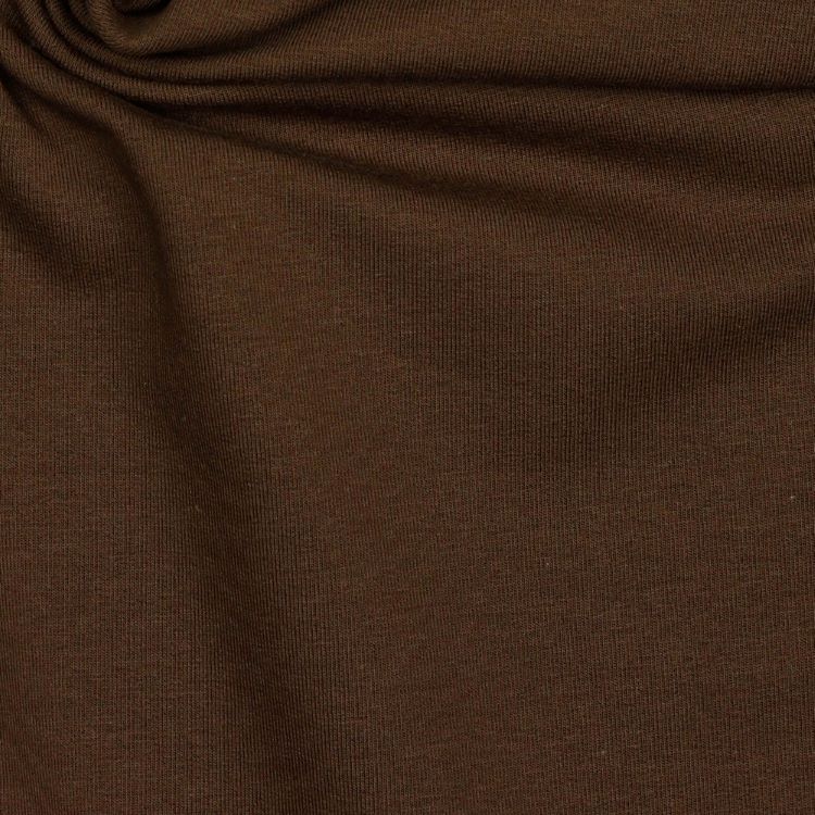 Organic French Terry Fabric in Brown