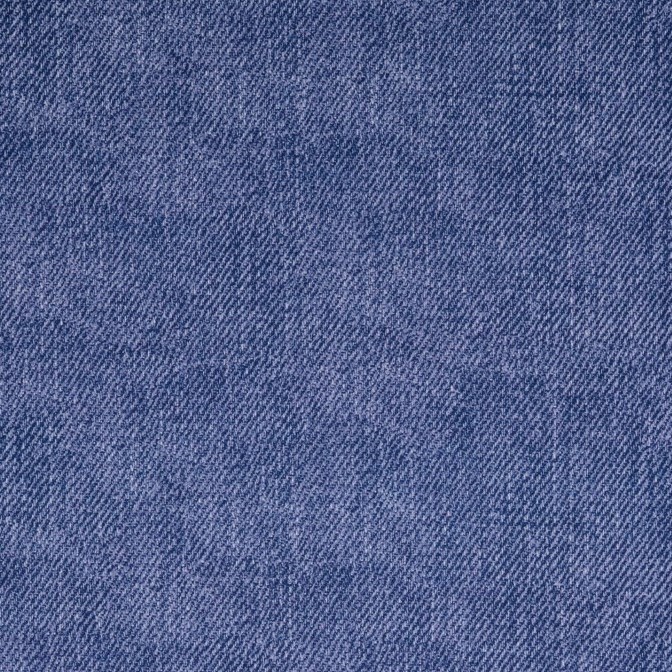 French Terry Fabric with Denim Look in Mid Blue - Quilt Yarn Stitch
