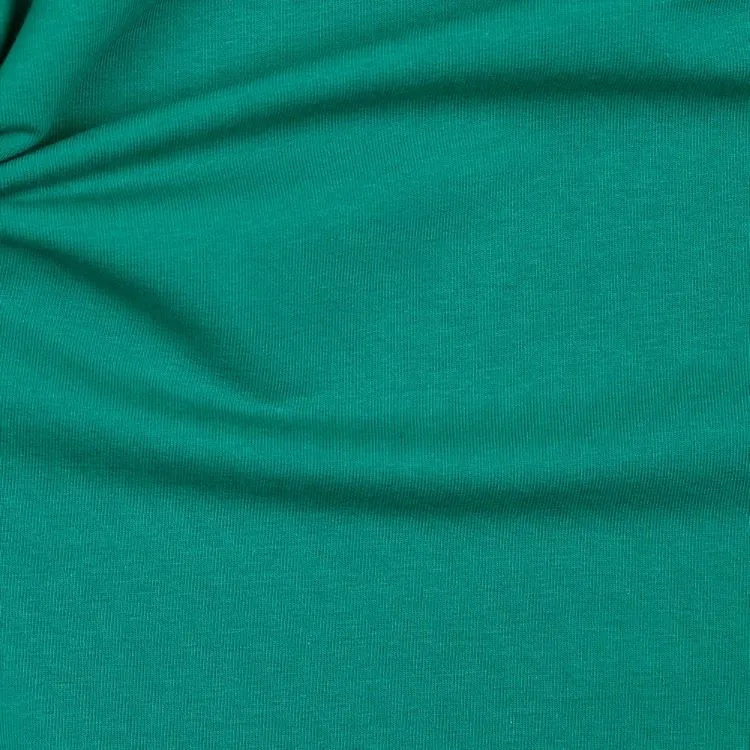 REMNANT - 0.50m - Organic French Terry Fabric in Green