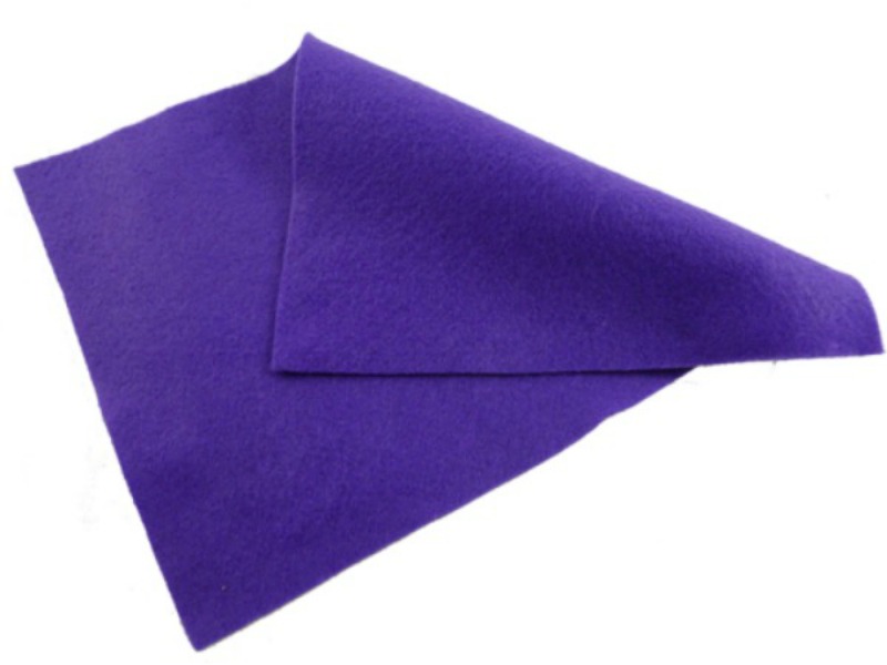 Purple Felt Sheet  - 12" Square - 30cm Square - Crafting Felt